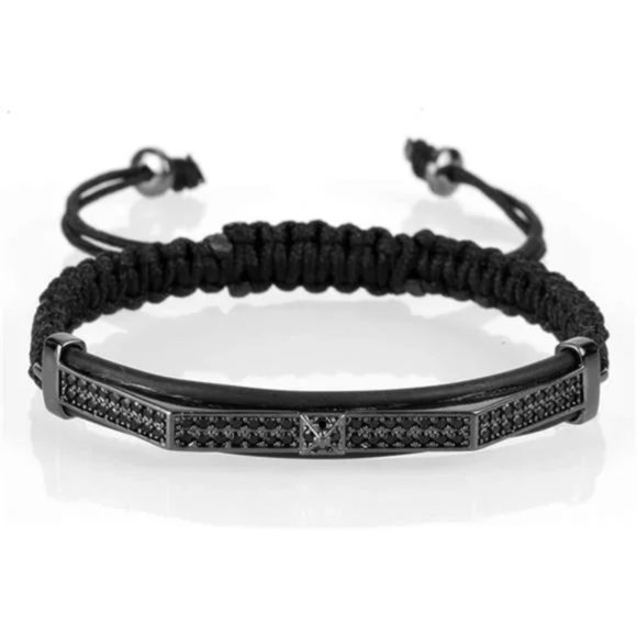 Imperial Crown King Mens Bracelet Pave CZ Gold Bracelets for Men Luxury Charm - Picture 4 of 6